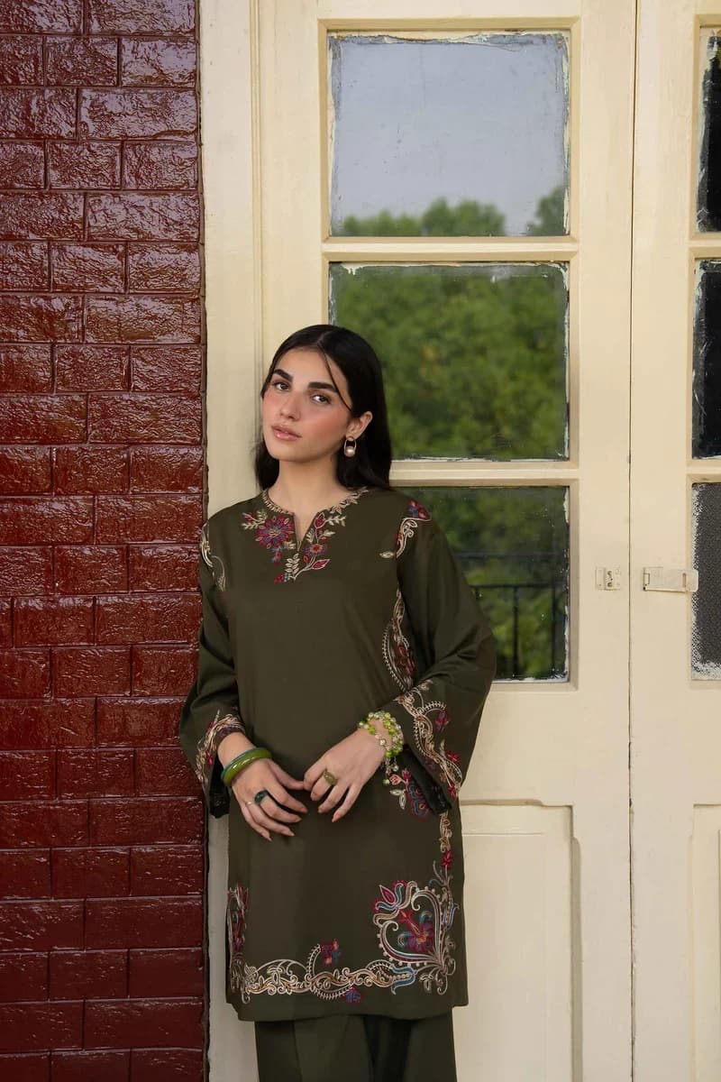2 Piece - Embroidered Suit